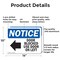 Signmission Door Blocked Use Door On Left, 14 in W x Rectangle, Aluminum OS-2PACK-NS-A-1014-L-11473 - alternate 2